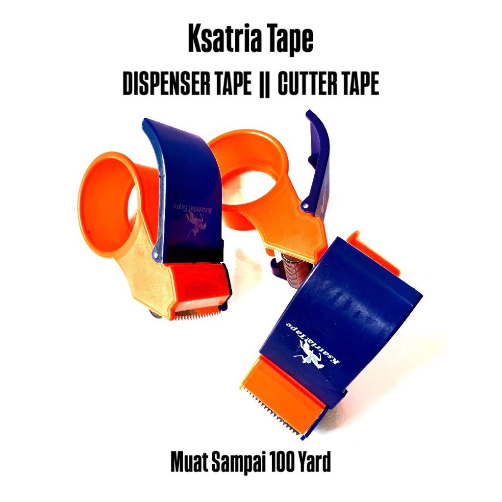 

KSatria Tape || DISPENSER LAKBAN || CUTTER LAKBAN || PEMOTONG LAKBAN (bisa sampai 100 Yard)