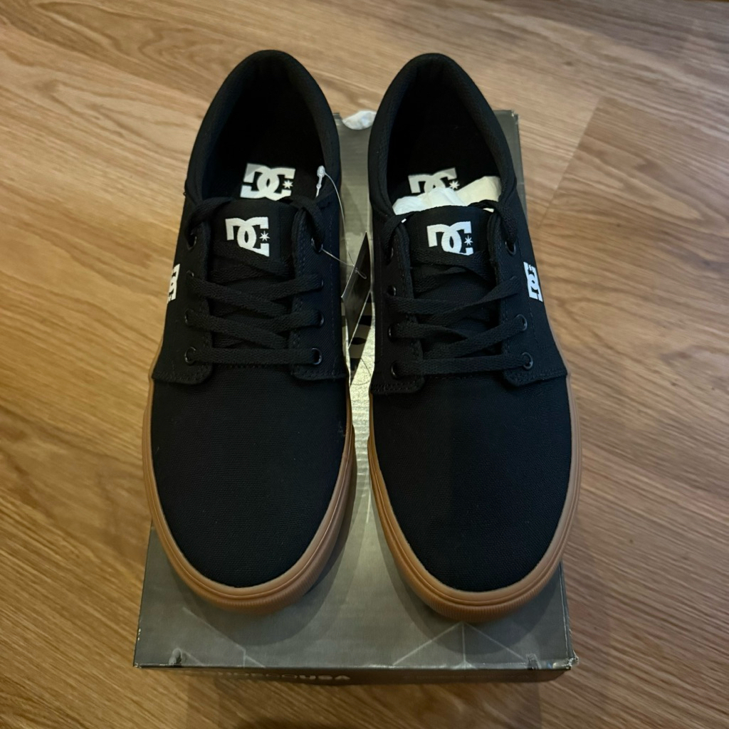 sepatu pria dc original trase tx bgm blak gum new
