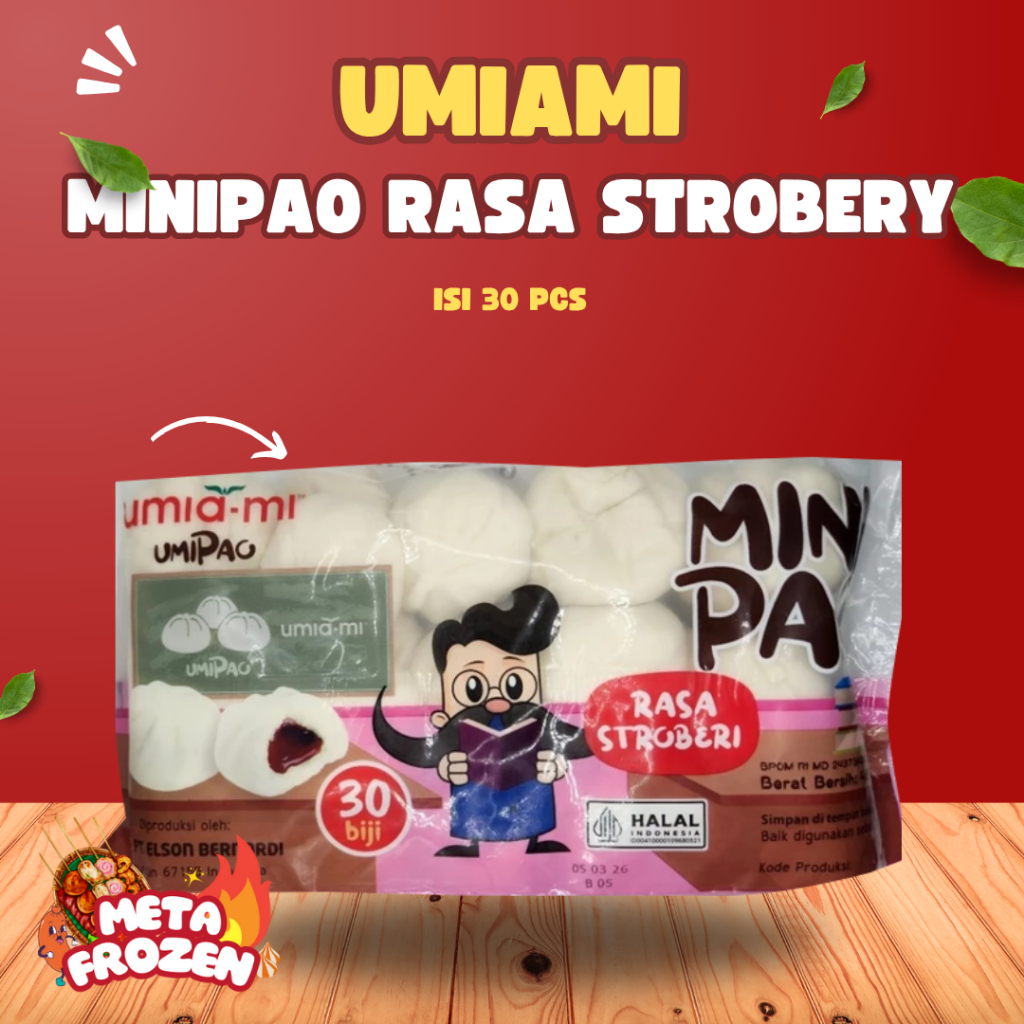 

Minipou UMI AMI Mix Rasa Strawberr Ayam Rasa Sangat Enak Isi 30 Biji