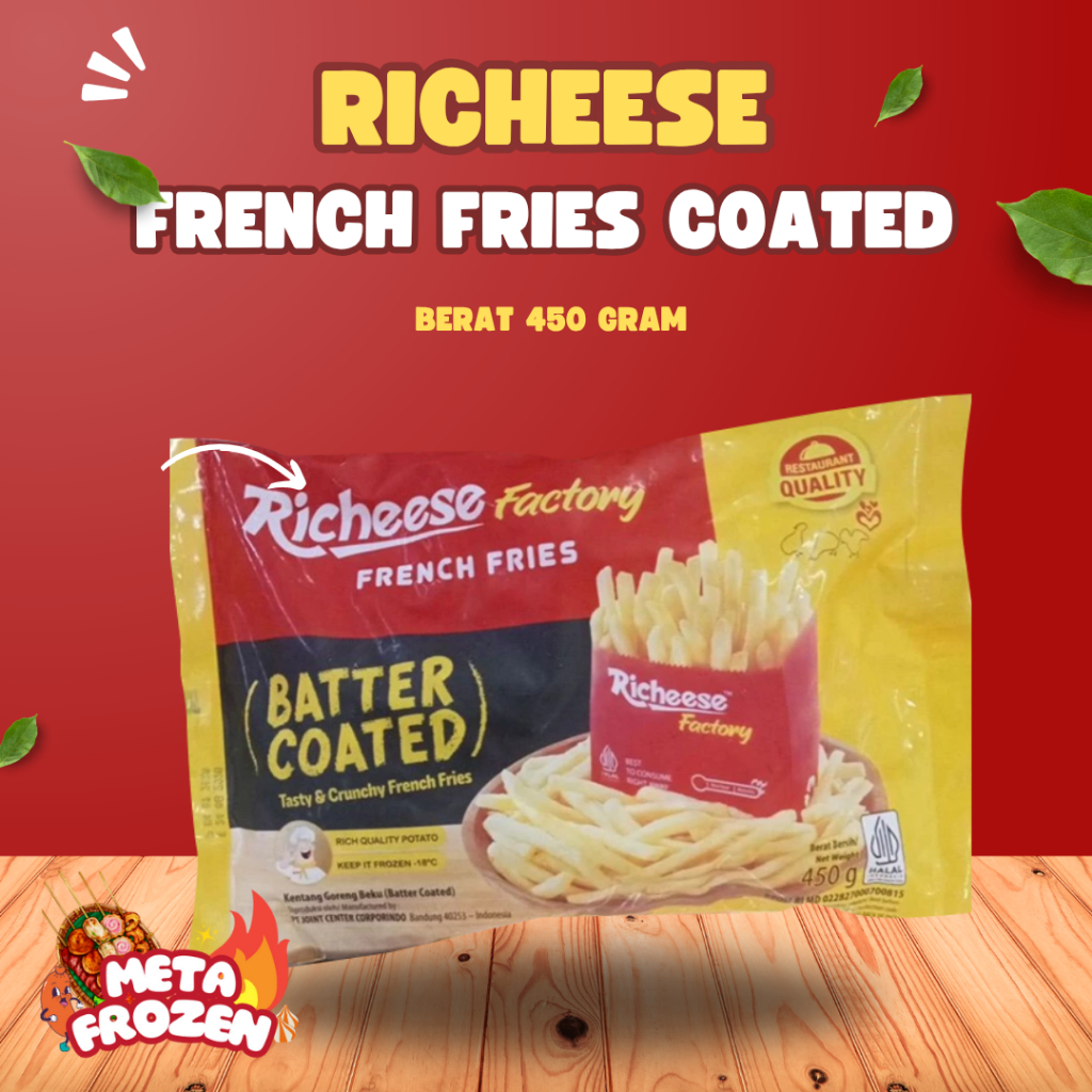 

RICHEESE FRENCH FRIES COATED BERAT 450 GR
