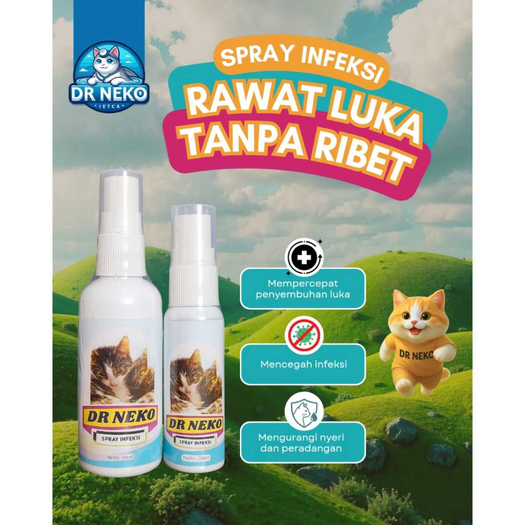 Dr. Neko Obat Luka Abses Kucing Kelinci Mengobati Luka Cepat