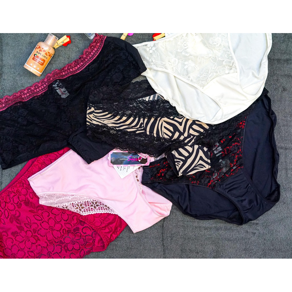 CUCI GUDANG CELANA DALAM LINGERIE PREMIUM IMPORT SIZE L BAHAN  HIGH QUALITY FREE POUCH VALENTINA SEC