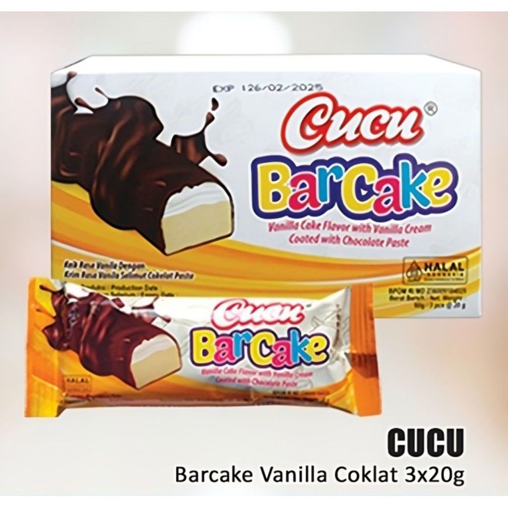 

Biskuit Cucu Barcake Vanila Coklat 3 x 20 gr