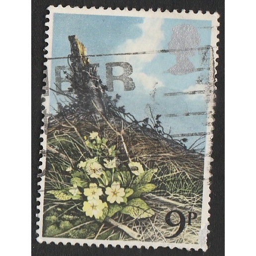 

A 12551 SATU BUAH PRANGKO INGGRIS NOMINAL 9 PENCE TEMA TANAMAN DENGAN KONDISI SUDAH ADA CAP