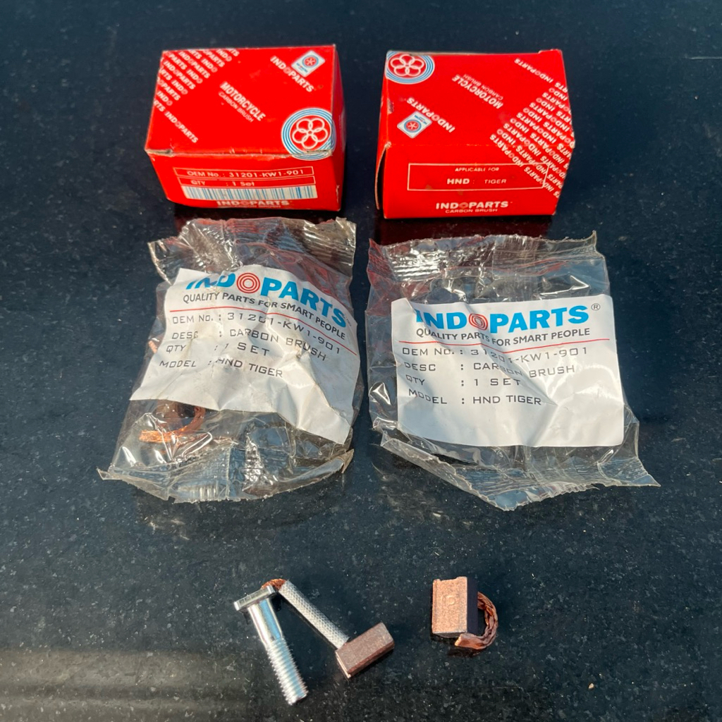carbon brush arang dinamo starter Honda Tiger Megapro indopart