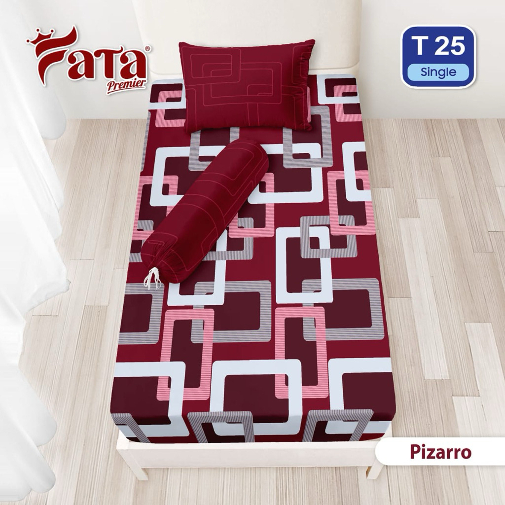 FATA - Sprei Motif Pizaro Ukuran Single 120x200, 100x200, 90x200 cm