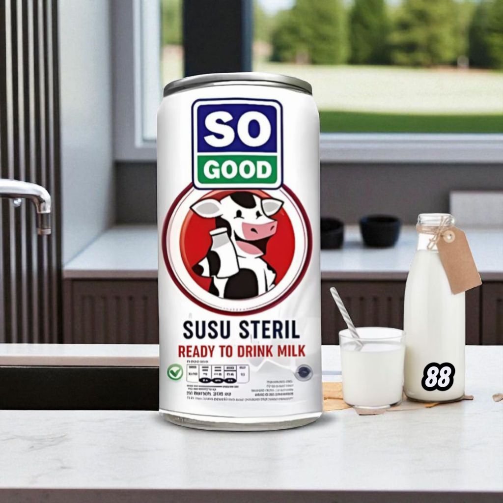 

SO GOOD SUSU SAPI STERIL 189 ML KEMASAN KALENG / SUSU SAPI MURNI