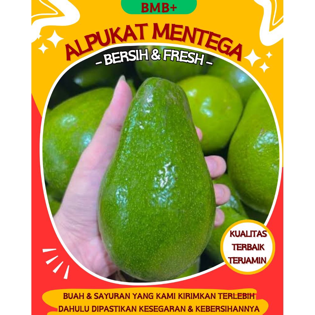 

BMB+ Alpukat Kualitas Premium 1 Kg / Alpukat Mentega / Avocado