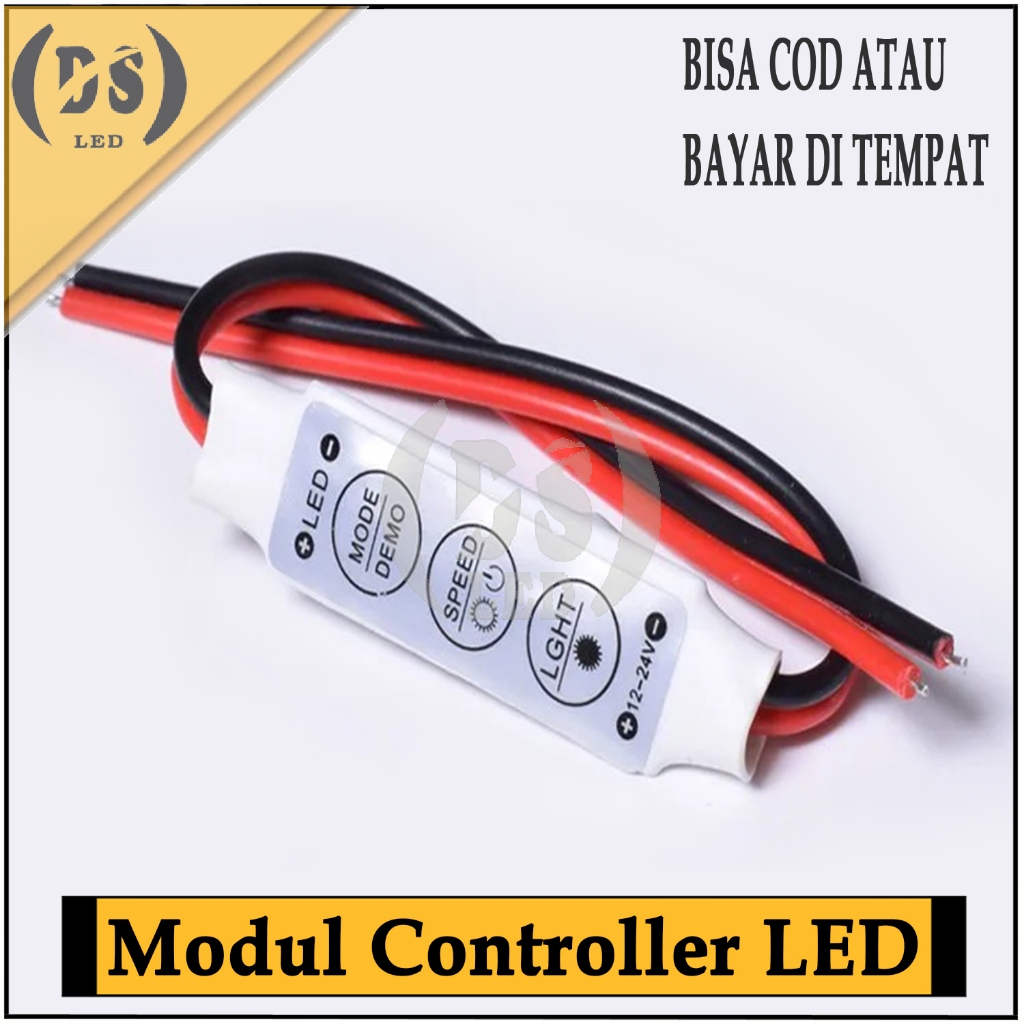 Modul Controller LED strip / LED Dimmer Controler mini / Pengedip Lampu LED / Modul blitz mini 5-24V