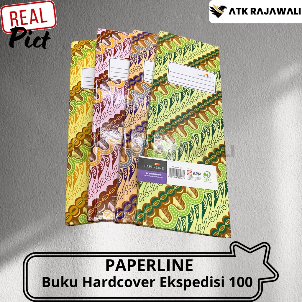 

(Pcs) Buku Hard Cover Expedisi Paperline / Ekpedisi Ppl 100 Lembar