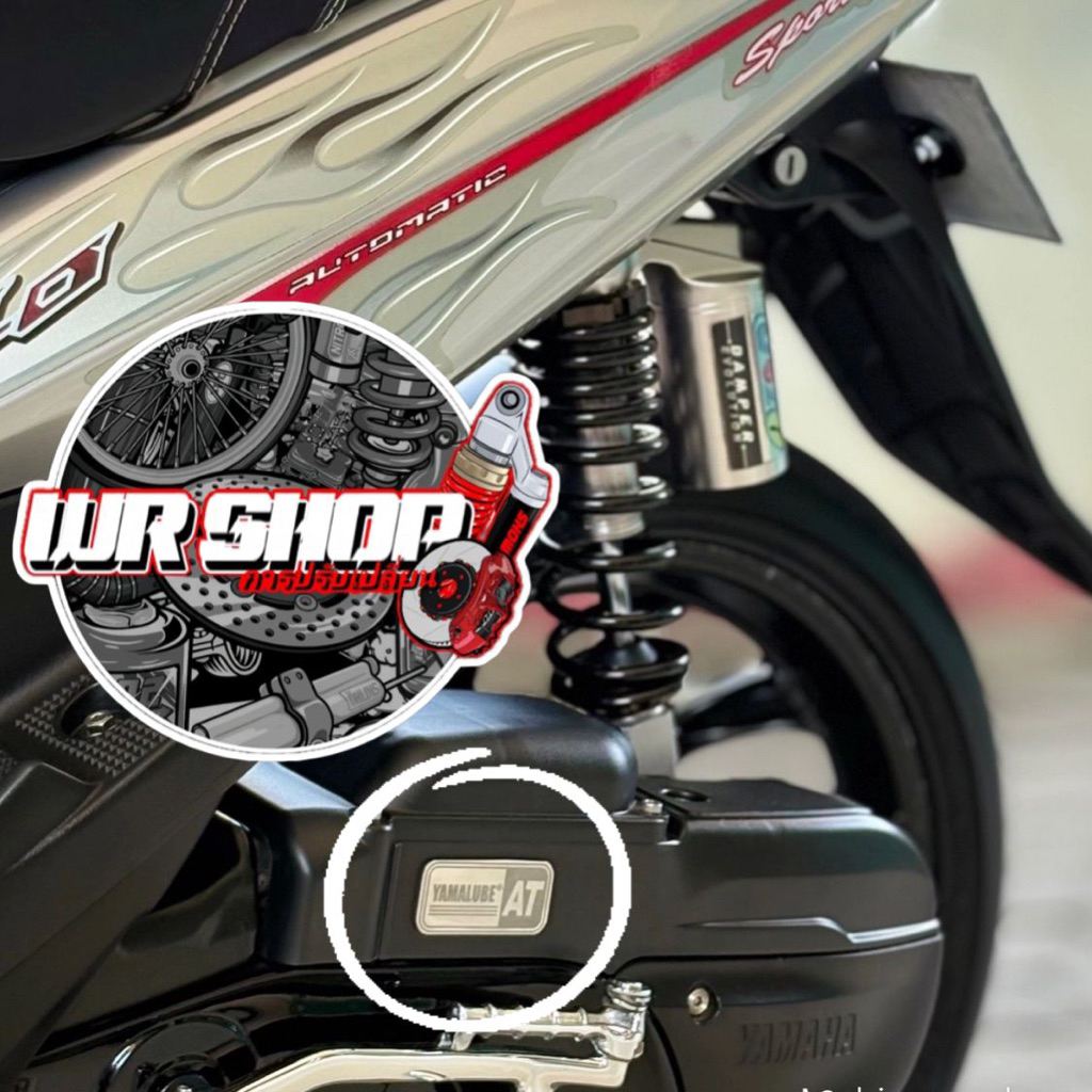 Emblem stainless cover cvt AT Mio sporty smile stainless original