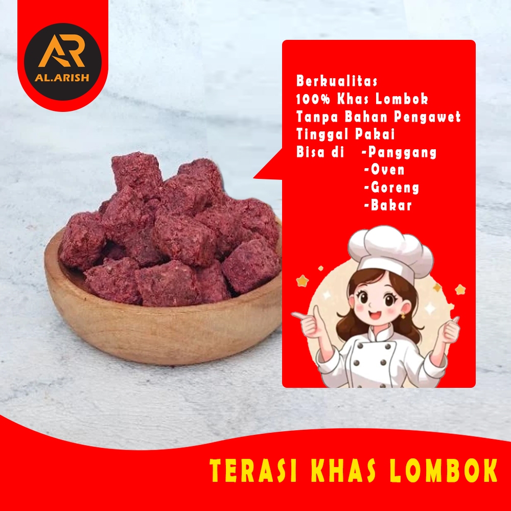 

[TERASI LOMBOK] Terasi KHAS LOMBOK 50 BIJI (DADU)/TERASI LOMBOK Lombok Asli Panggang Dadu