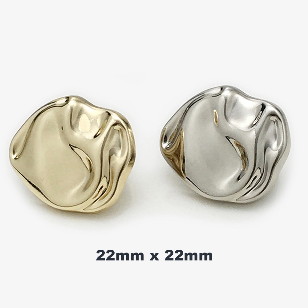 Kancing Alloy Button 22mm Kancing Hias Besar Mewah Abstrak