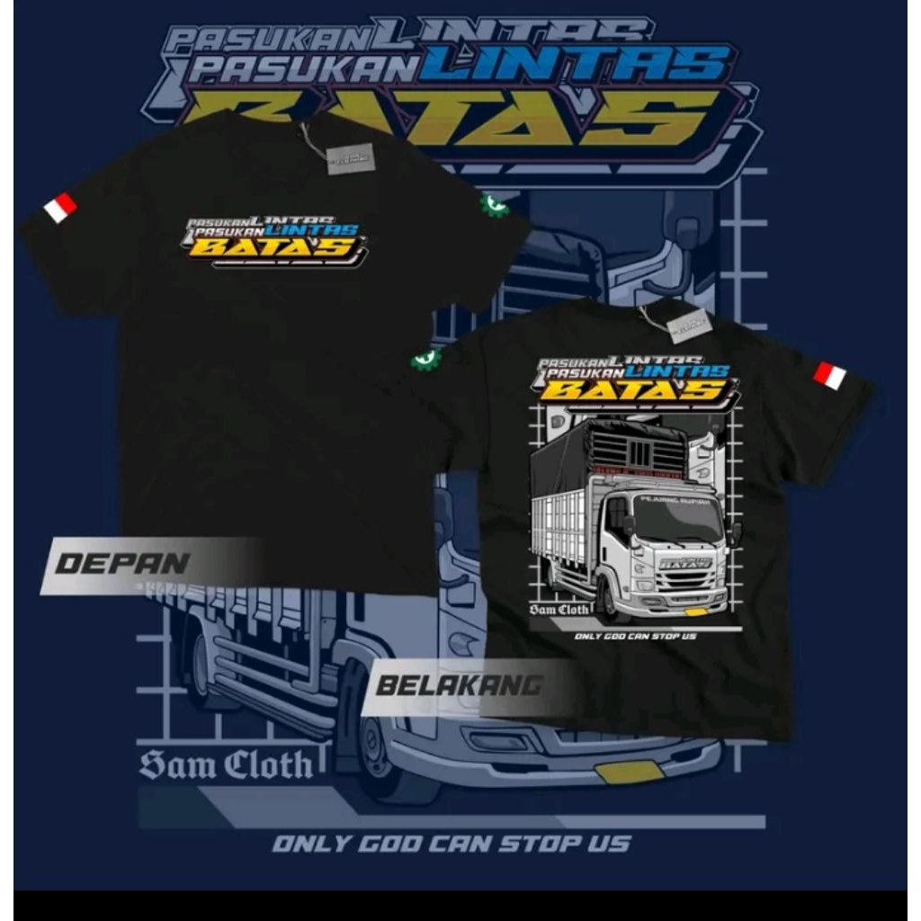 KAOS DISTRO  PASUKAN LINTAS BATAS  Baju Desain Truk Kekinian