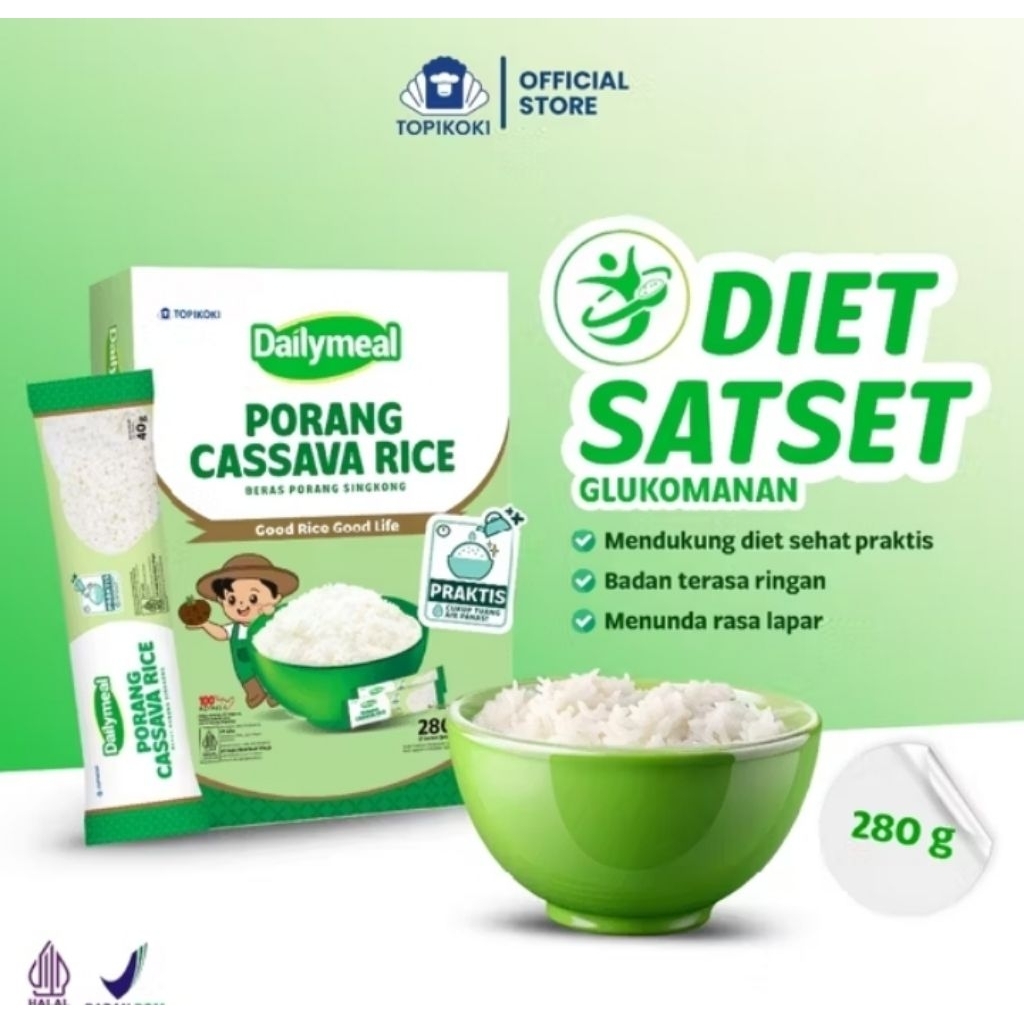 

porang cassava rice beras diet beras porang 280gr