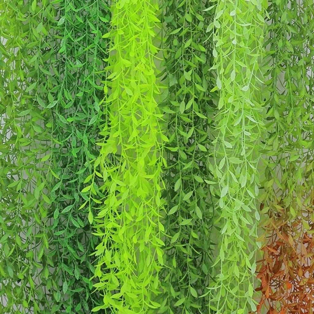 Tanaman Hias Daun Rambat Lee Kwan Yew Hoya Costa Juntai Plastik Sintetis Dekorasi Taman Cafe Pagar R