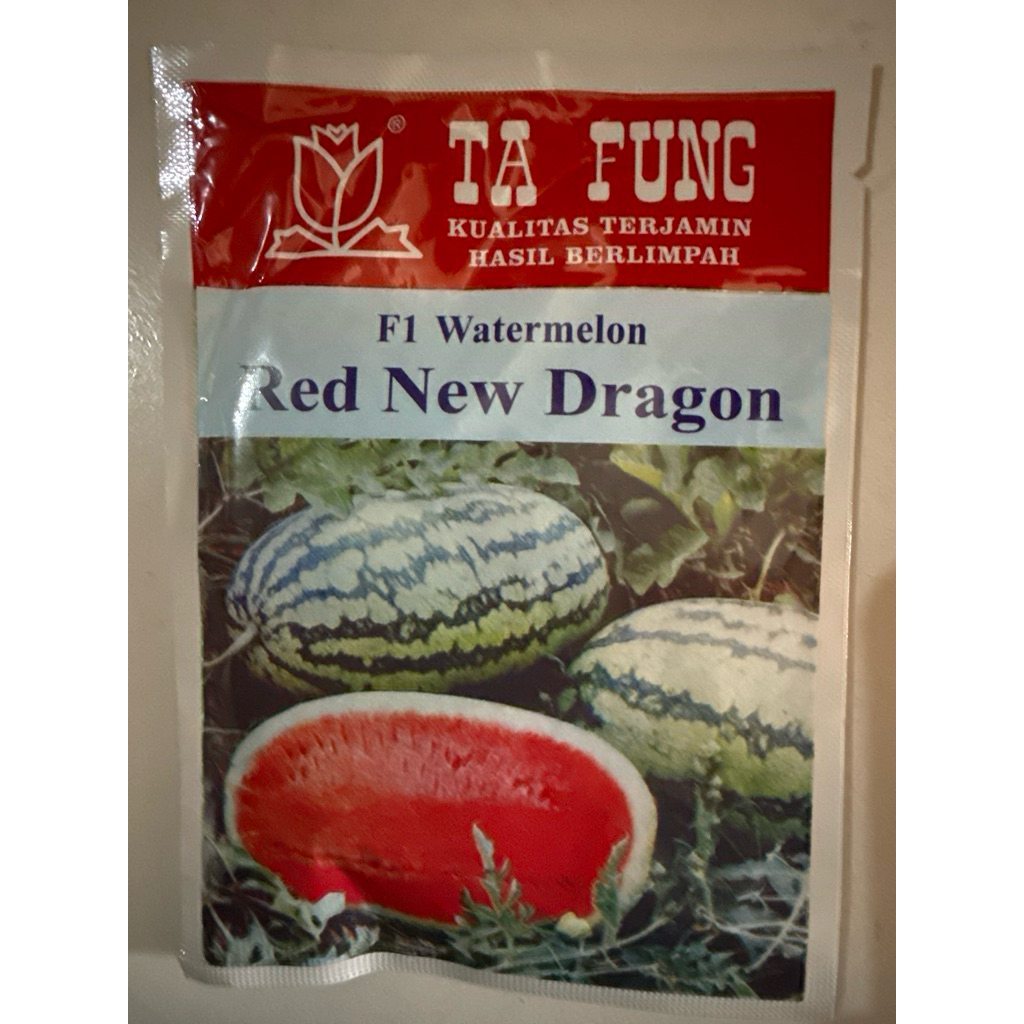 Benih semangka RED NEW DRAGON F1 20 gram benih semangka lonjong semangka hibrida dari tafung ta fung