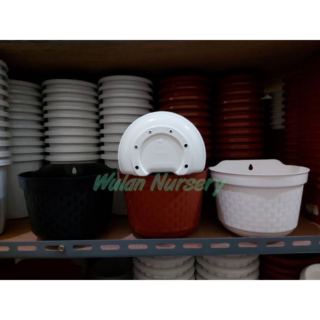Pot Dinding HAFA 20,pot rotan plastik,pot tempel dinding
