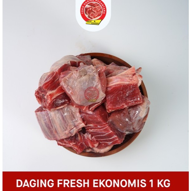 

- DAGING FRESH SHANKLE - Komposisi : Daging Bagian Shankle - Berat bersih: ±1000 gr - Potongan: Shank (bagian atas kaki sapi) - Tekstur: Berserat, sedikit berlemak - Cocok untuk: Sup, semur, oseng, sop buntut, rawon, dan masakan slow-cook lainnya. - Bisa