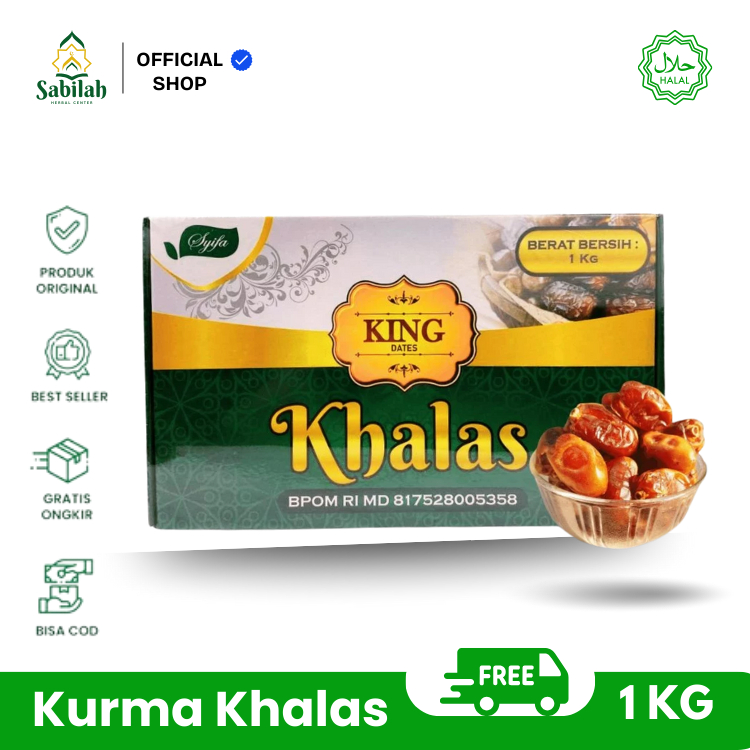 

Kurma Khalas King Dates 1Kg Kurma Berkualitas Premium