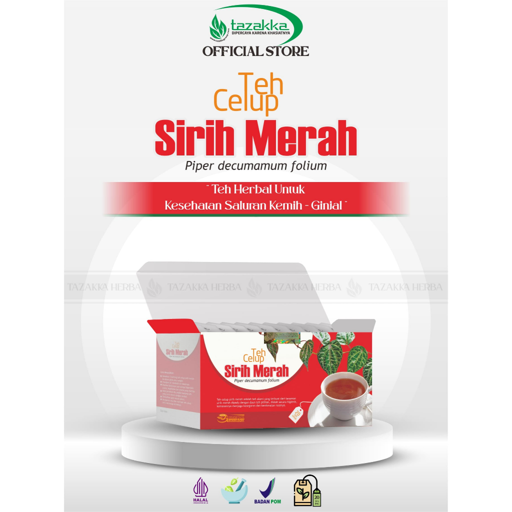 

Teh sirih Merah Herbal Daya Tahan Tubuh Alami | HALAL BPOM Original