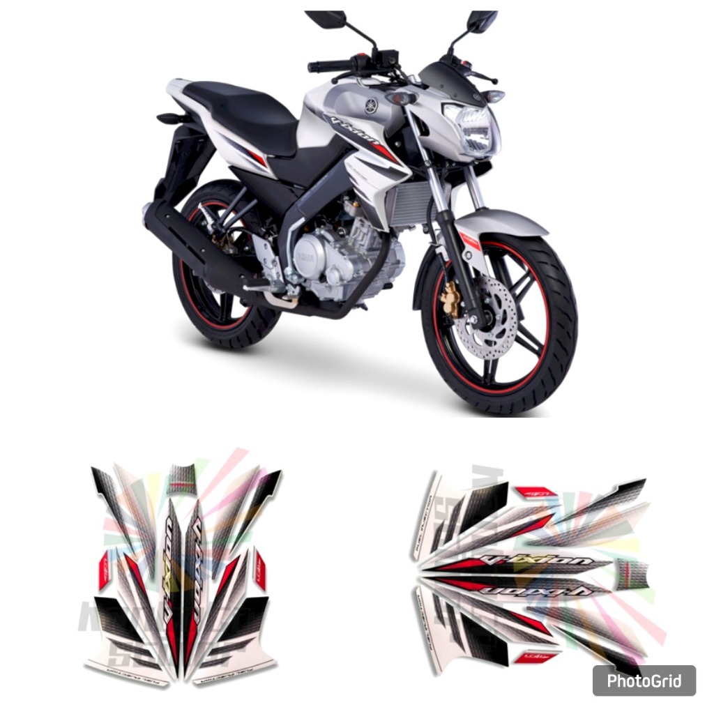 Stiker Striping Motor vixion 2014 putih