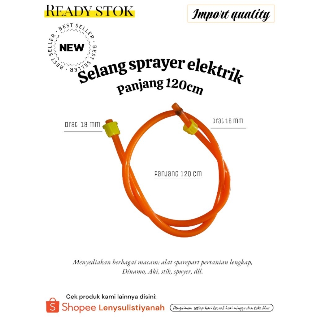 SELANG SPRAYER ELEKTRIK |  SELANG SPRAYER GENDONG ELEKTRIK | SEMPROT HAMA / KNAPSACK