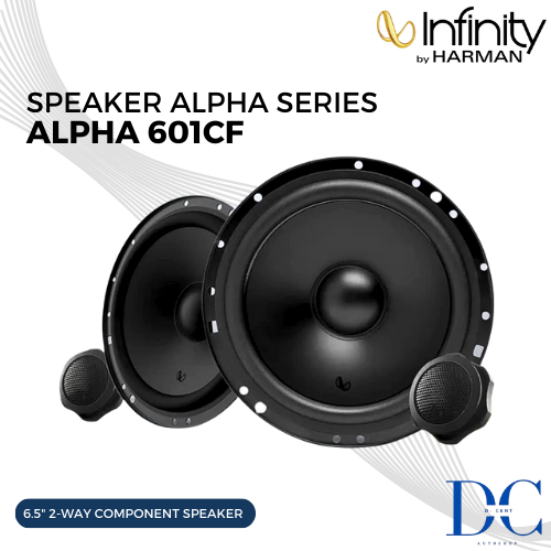 Speaker 2-Way Component Mobil - Speaker Infinity By Harman Alpha 601CF - 6.5 Inch - Component Speake