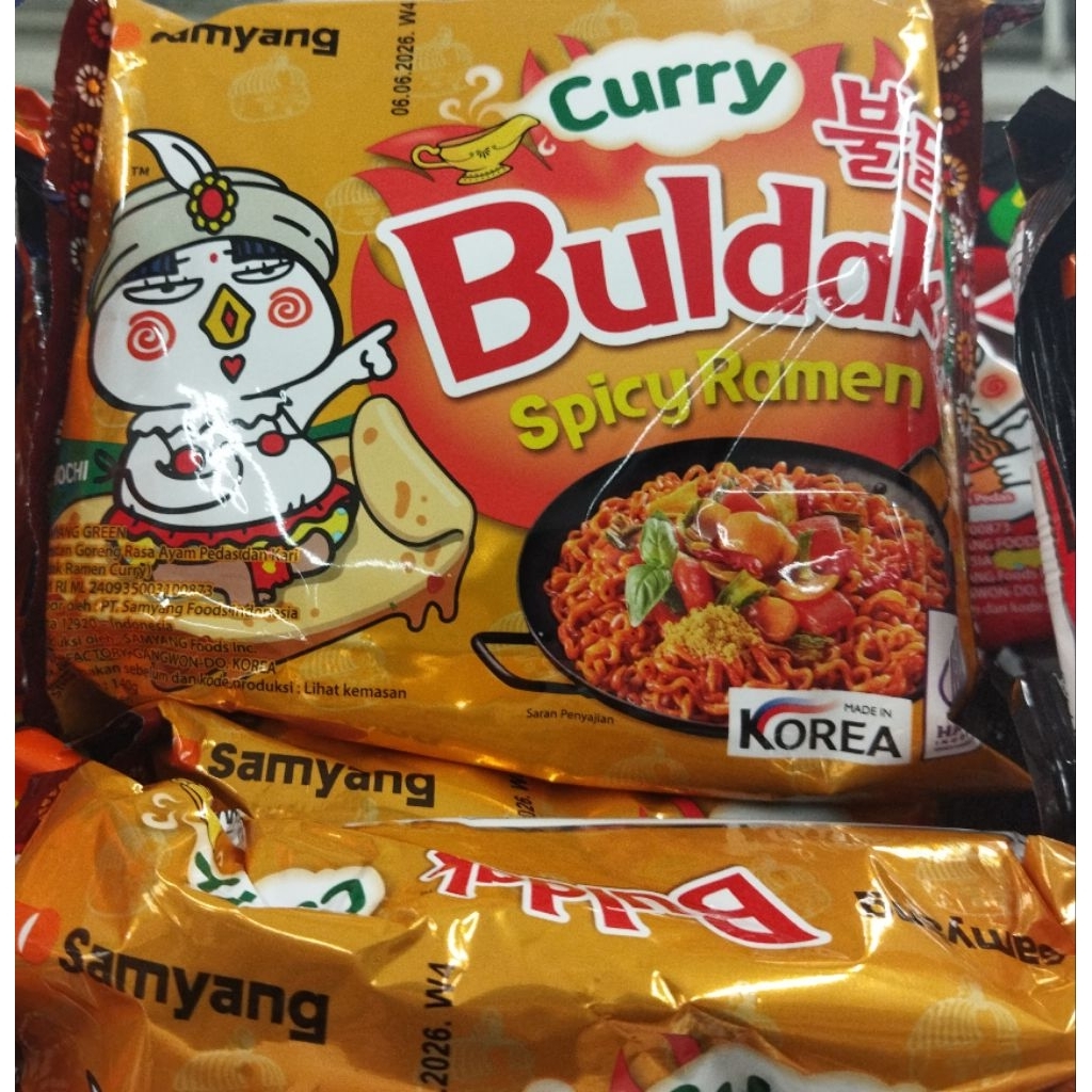

SAMYANG BULDAK CURRY / SAMYANG BULDAK QUATTRO CHEESE /SAMYANG CREAM CARBONARA LIMITED EDITION / SAMYANG BULDAK ROSE / SAMYANG CARBONARA / SAMYANG BULDAK CURRY SPICY RAMEN / SAMYANG GREEN CREAM CARBONARA / SAMYANG BULDAK CREAM CARBONARA