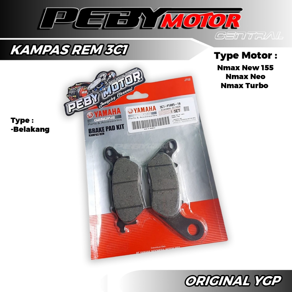 Kampas Belakang Nmax ORIGINAL Resmi YGP 3C1-F5805