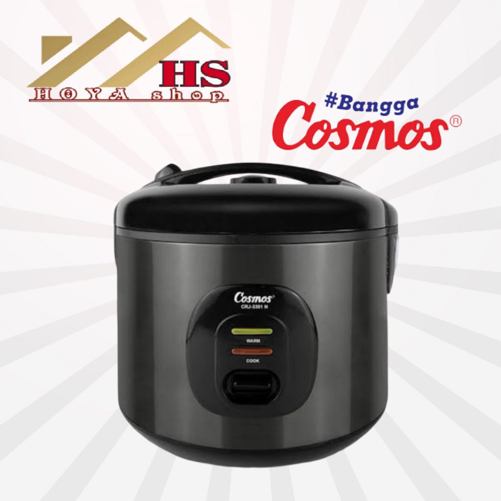 COSMOS magic com 1.8 liter CRJ 3301 NB black. rice cooker cosmos crj3301nb, magicom cosmos