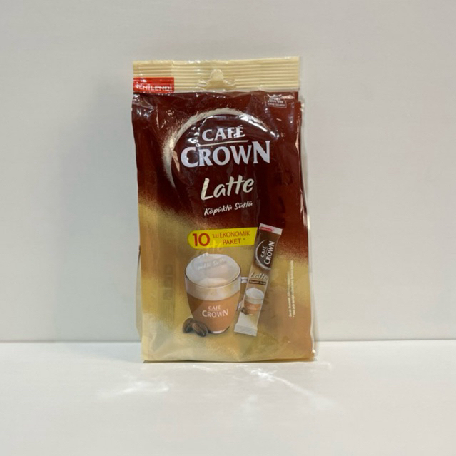 

cafe crown latte kopuklu sutlu 1 pack isi 10