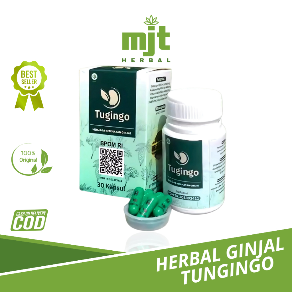 TUGINGO Kapsul Herbal Untuk Batu Ginjal, Gagal Ginjal, & Ginjal Kronis