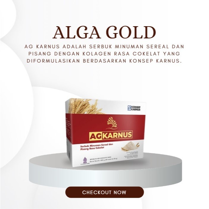 

ORIGINAL ALGA GOLD CEREAL / BISA UNTUK DIABETES / ALGA KOLAGEN / ALGA GOLD / AG KARNUS