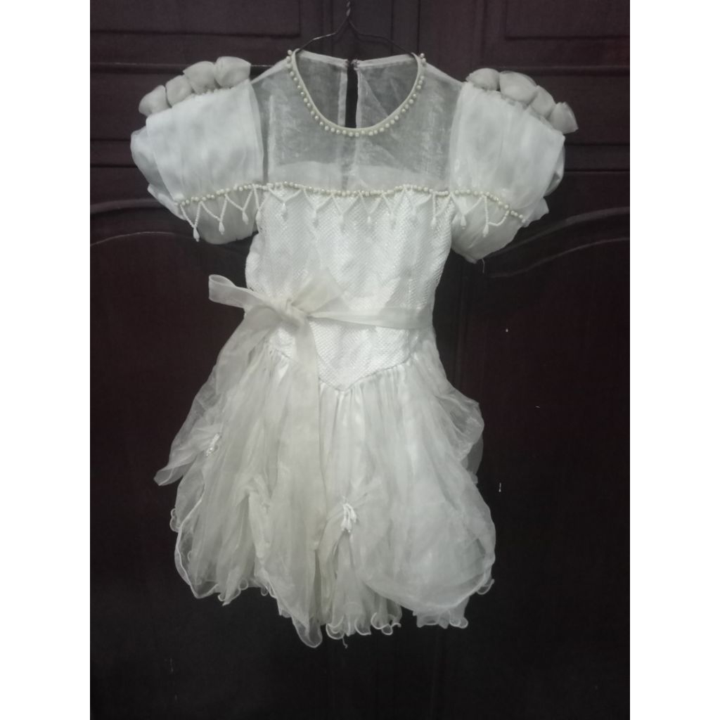 Gaun Anak Cewek 2-4tahun Putih Preloved