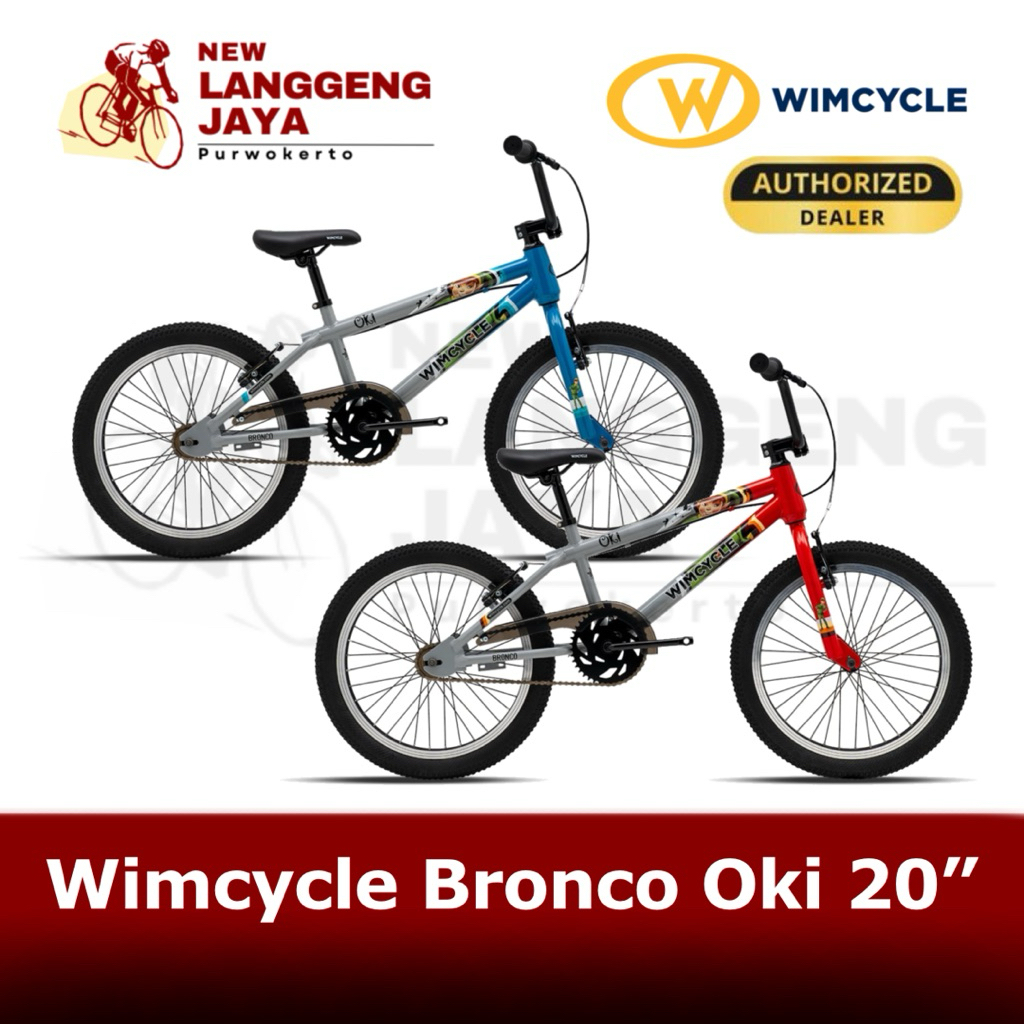 Wimcycle Sepeda BMX Bronco Oki 20”