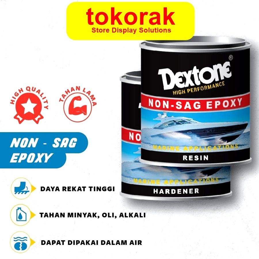 DEXTONE LEM EPOXY NON SAG 2 KOMPONEN DEXTONE LEM KAPAL DEMPUL