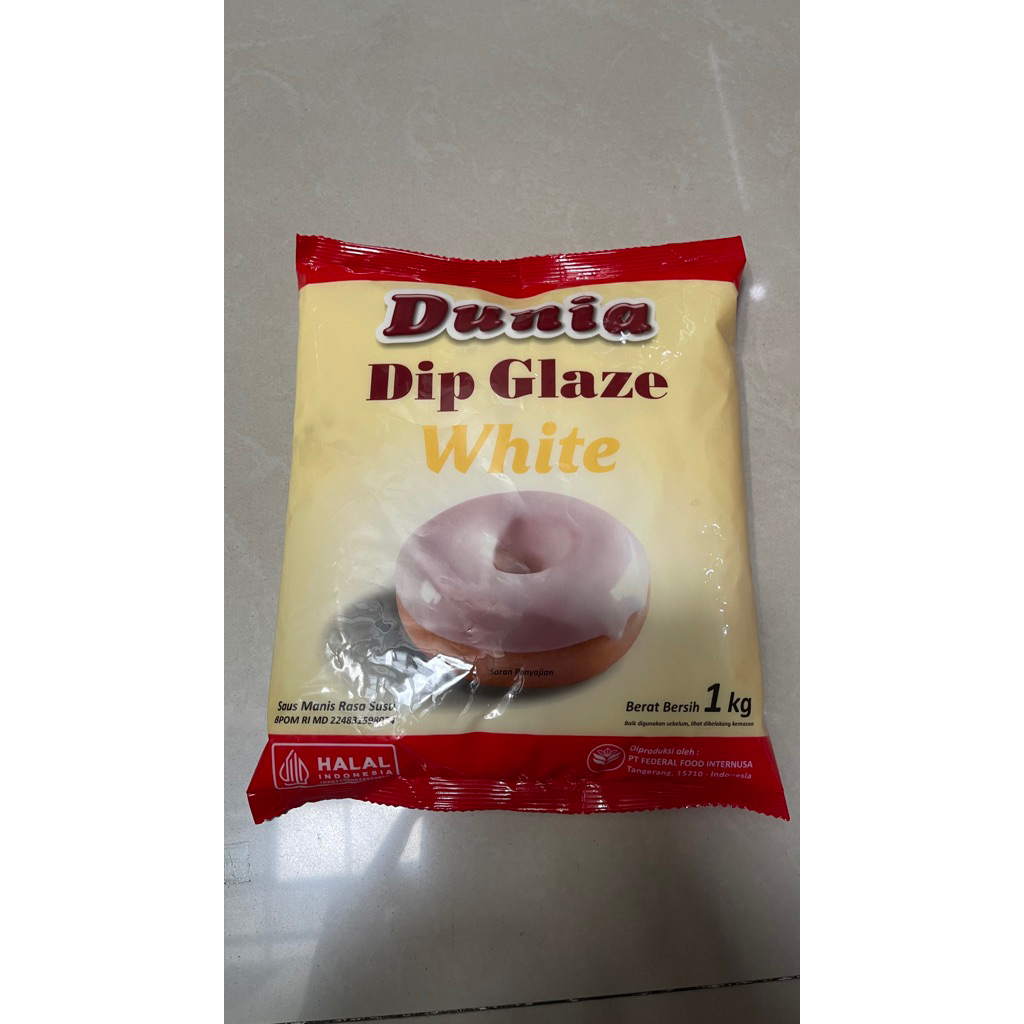 

DUNIA DIP GLAZE KEMASAN BANTAL 1 KG VARIAN WHITE