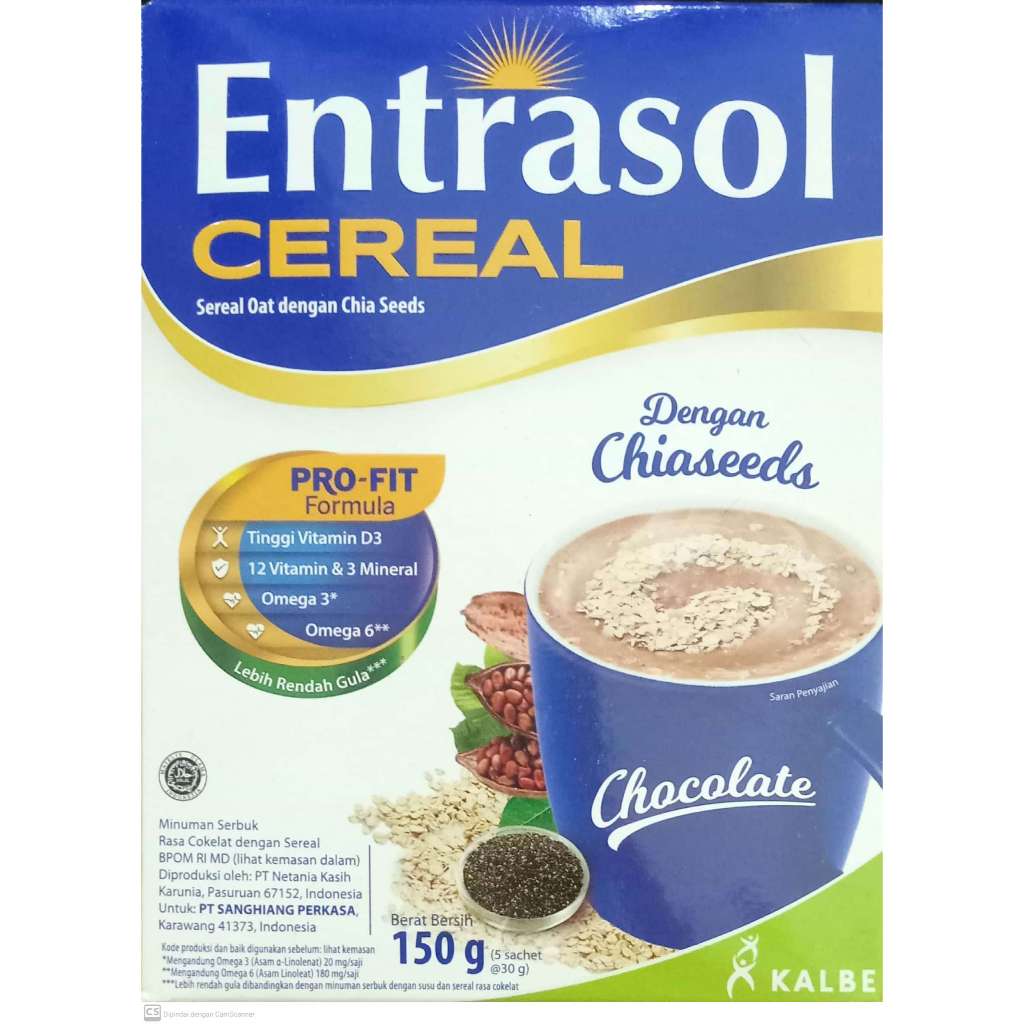 

ENTRASOL CEREAL COKLAT 150GR