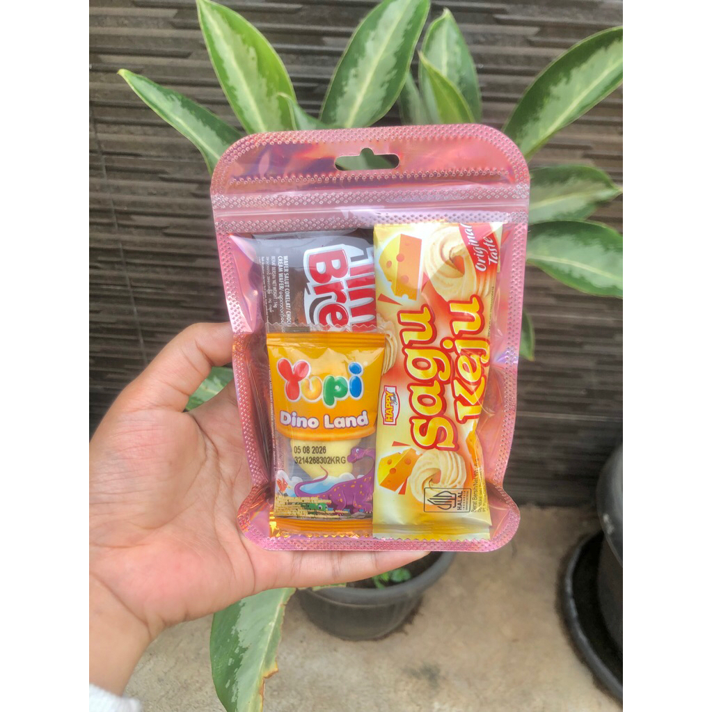hampers mini snack pouch pink lucu buy 10 free gift