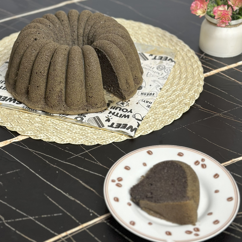 Butter Cake Ketan Hitam Gula Aren Premium FULL WIJSMAN Loyang 24 cm Gluten FREE Homemade By Ramachef