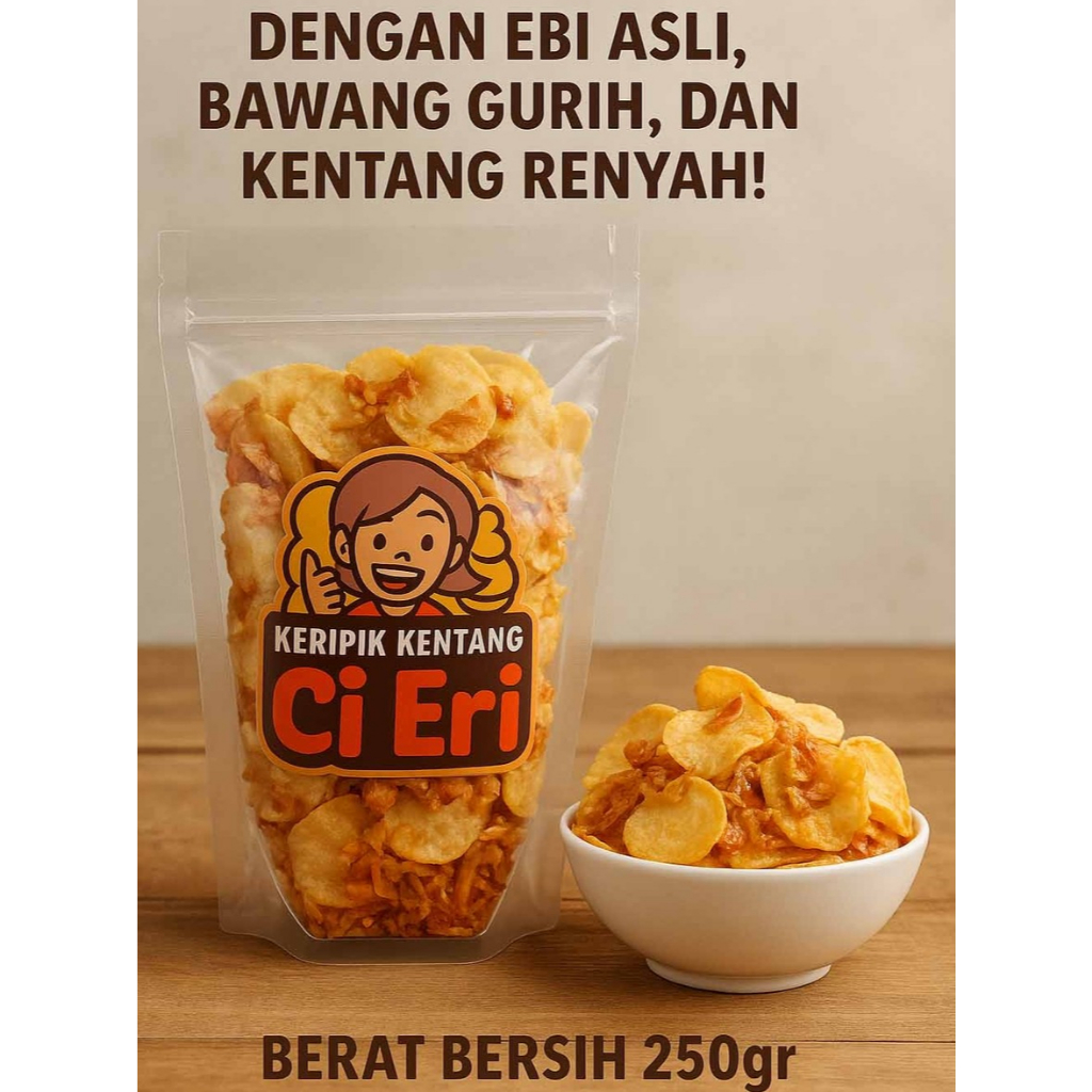

Keripik Kentang Ebi Original Ci Eri – Snack Kentang Gurih Renyah