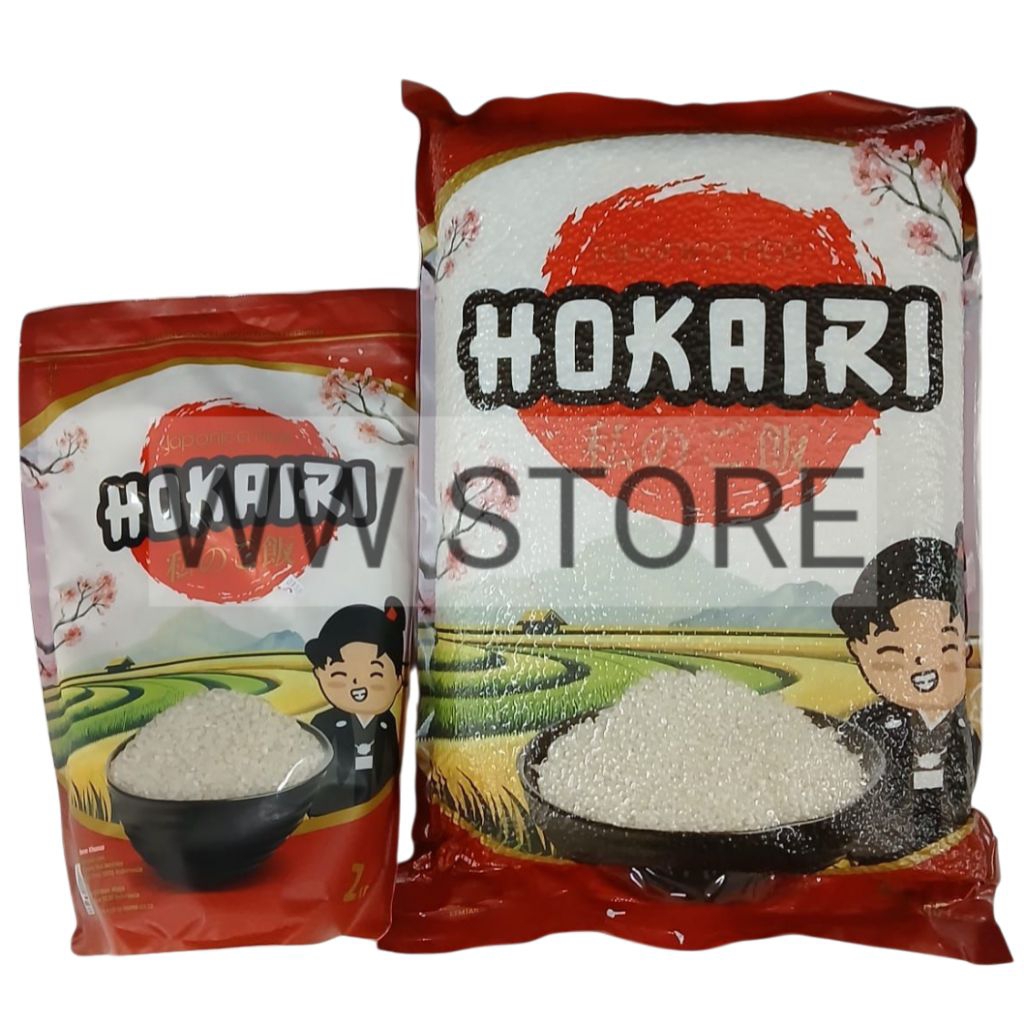 

Beras Khusus halal MUI HOKAIRI Japonica Rice 2kg 5kg