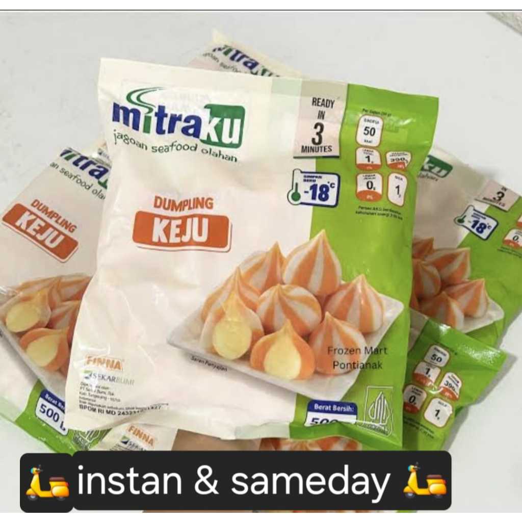 

Mitraku Dumpling keju 500gr
