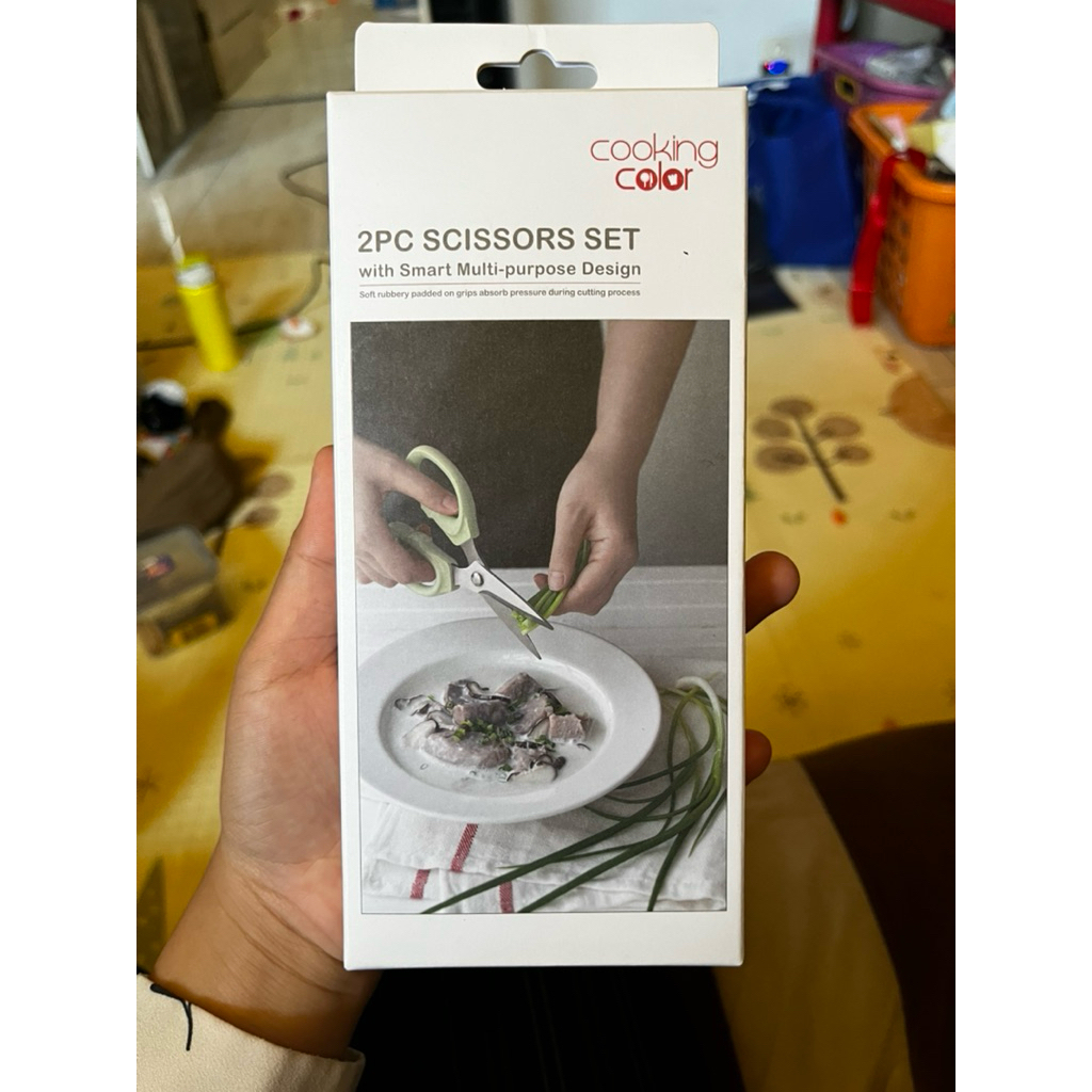 INFORMA gunting dapur prun kitchen scissors set of 2green