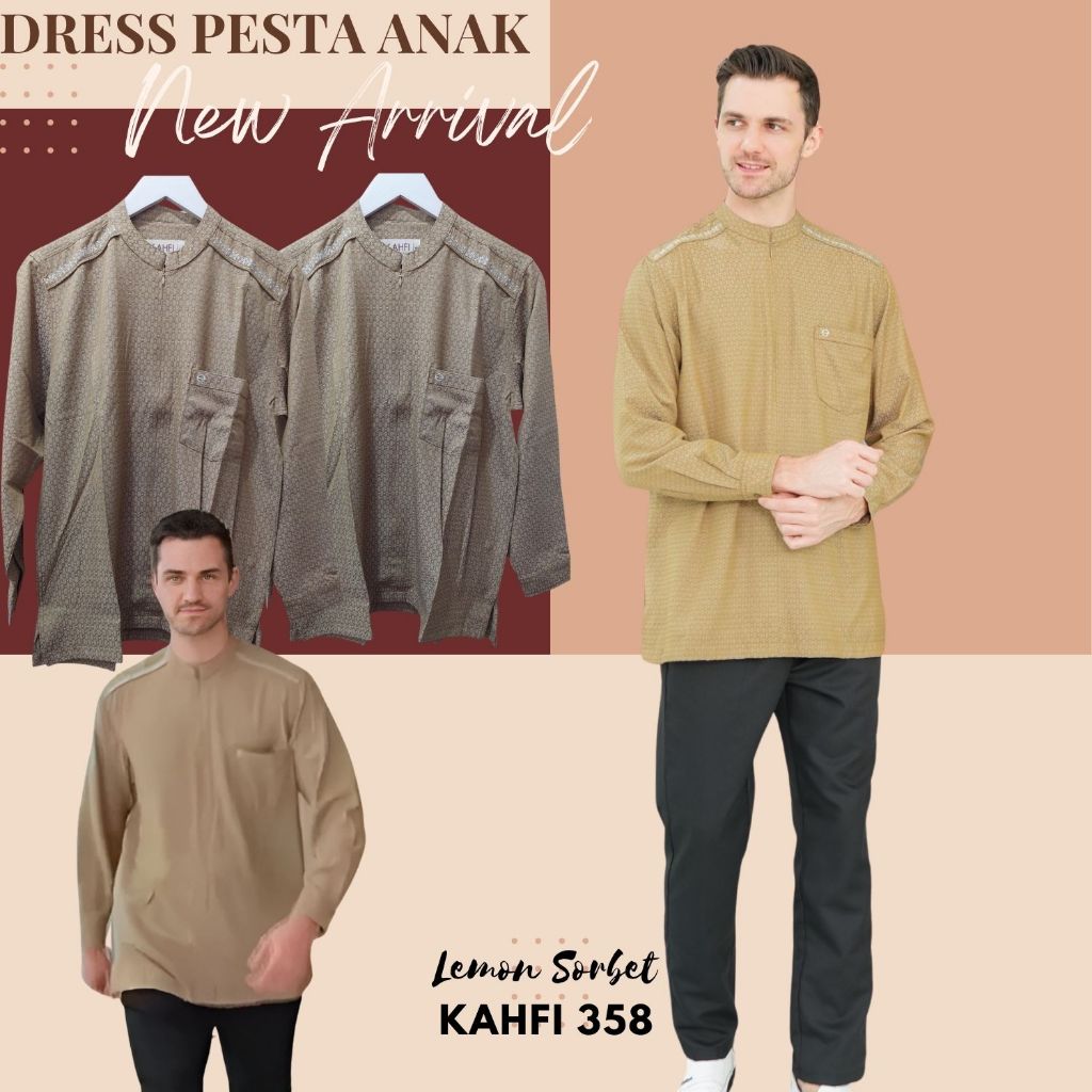 Koko Atasan Lengan Panjang Pria ETHICA KAHFI 358 LEMON SORBET