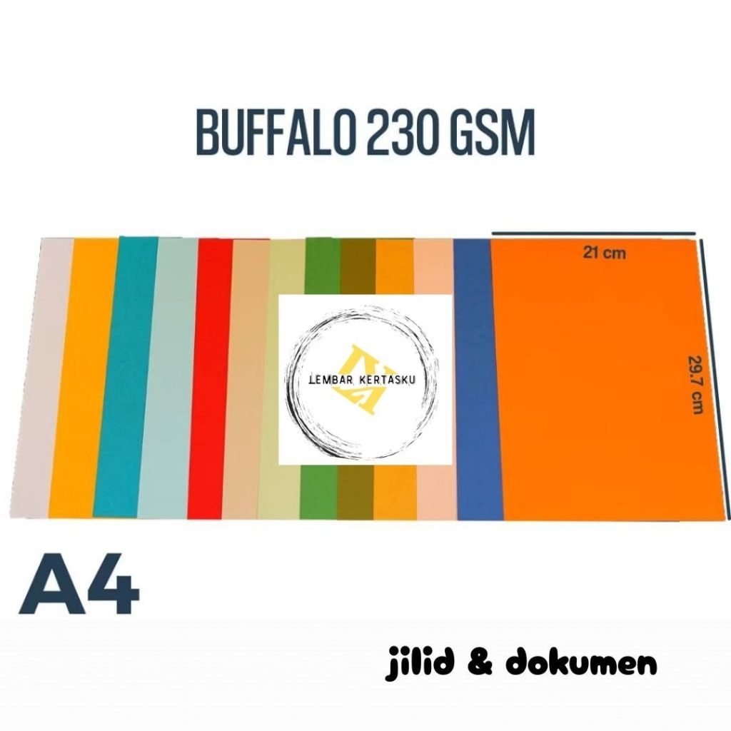 

Kertas Buffalo A4 isi 30 lembar / Kertas Cover Buffalo A4 / Kertas Cover Jilid A4