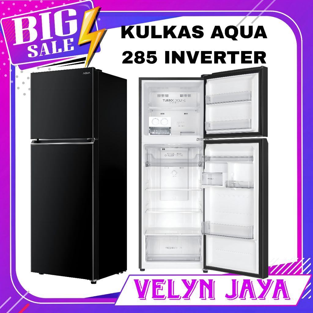 Kulkas aqua 2 pintu inverter 285 rap kulkas inverter aqua 2 pintu