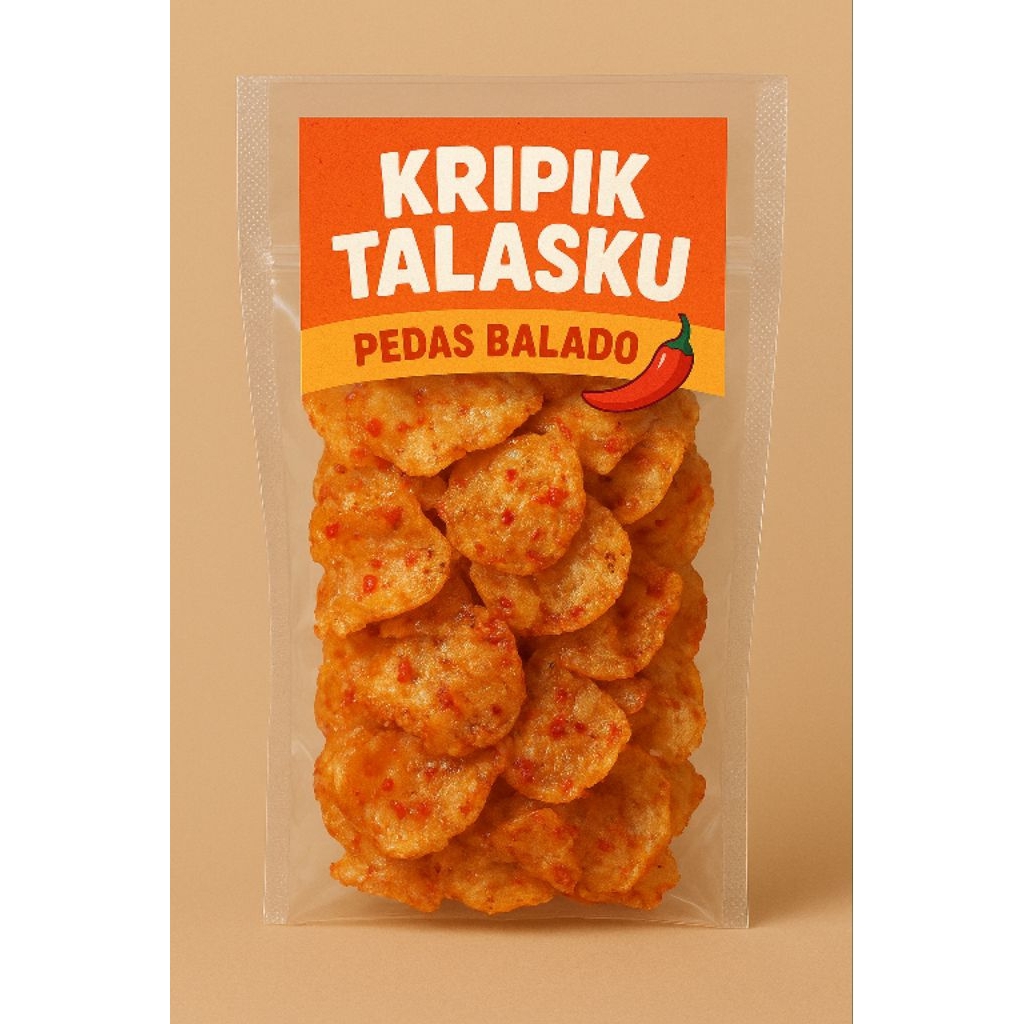 

Kripik Talasku Pedas Balado – Renyahnya Bikin Nagih