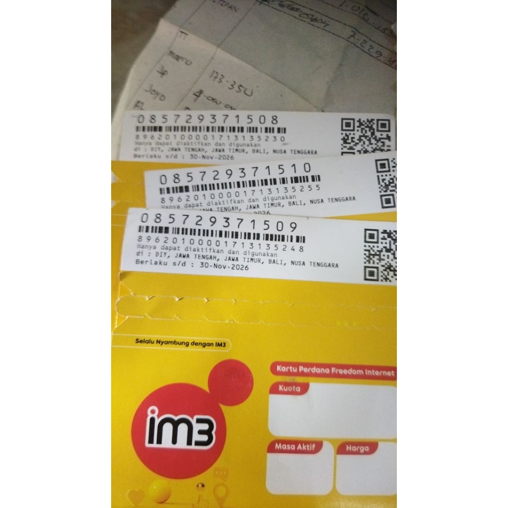 Perdana Indosat 15 GB nasional